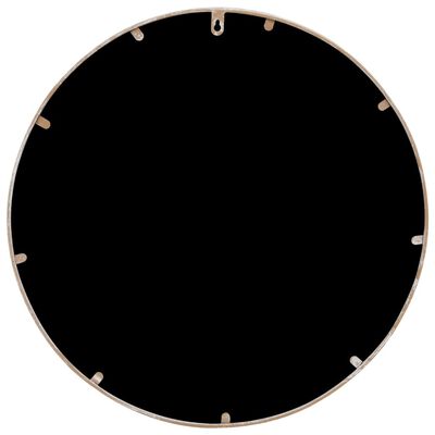 vidaXL Espejo de hierro redondo color arena para uso interior 60x2,5cm