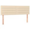 vidaXL Cama box spring con colch&oacute;n tela color crema 140x190 cm