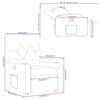 vidaXL Sillón reclinable elevable cuero artificial color capuchino
