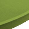 vidaXL Funda elástica para mesa 2 unidades 60 cm verde
