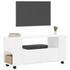 vidaXL Mueble para TV madera de ingeniería blanco 102x34,5x43 cm