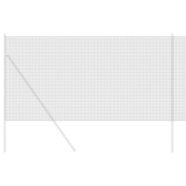 vidaXL Cerca de Alambre Soldado Gris 1 x 50 m