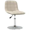 vidaXL Sillas de comedor giratorias 2 unidades tela color crema