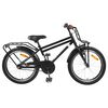 vidaXL Bicicleta Infantil 18 Pulgadas para 5-7 a&ntilde;os Negro