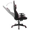 vidaXL Silla de gaming de cuero sint&eacute;tico negro y rojo tinto