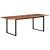 vidaXL Mesa de comedor 200x100x75 cm madera maciza acacia