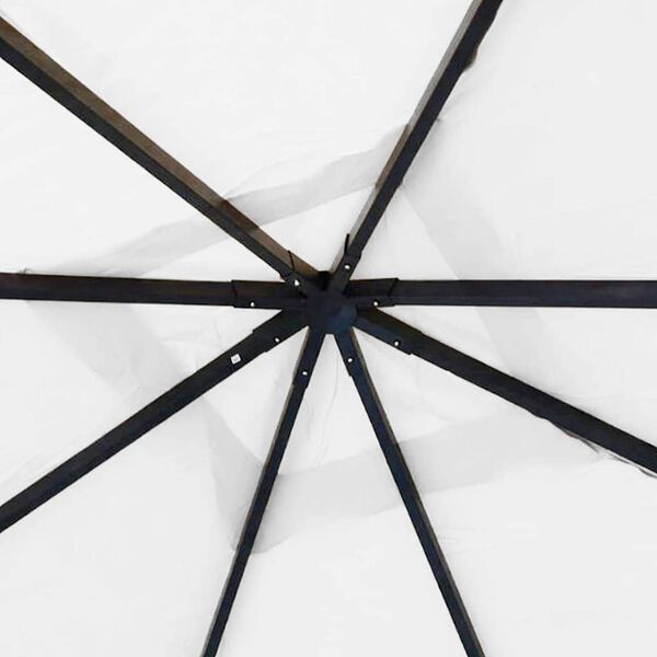 vidaXL Cenador blanco 4x4x3 m 180 g/m&sup2;