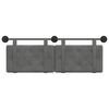 vidaXL Cabecera Colgante Gris oscuro 130 x 55 x 5 cm Terciopelo