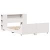 vidaXL Estructura de cama sin colch&oacute;n madera de pino blanca 140x190 cm