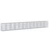 vidaXL Cesta gaviones con cubierta hierro galvanizado 1200x100x150 cm