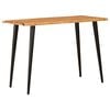vidaXL Mesas de comedor Marr&oacute;n y Negro 110 x 55 x 78 cm