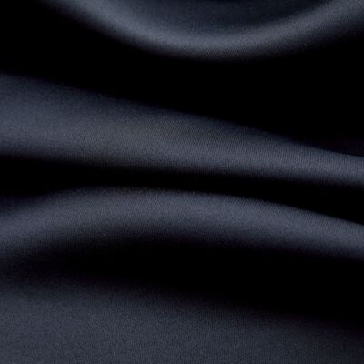 vidaXL Cortinas opacas con anillas de metal 2 piezas negro 140x175 cm