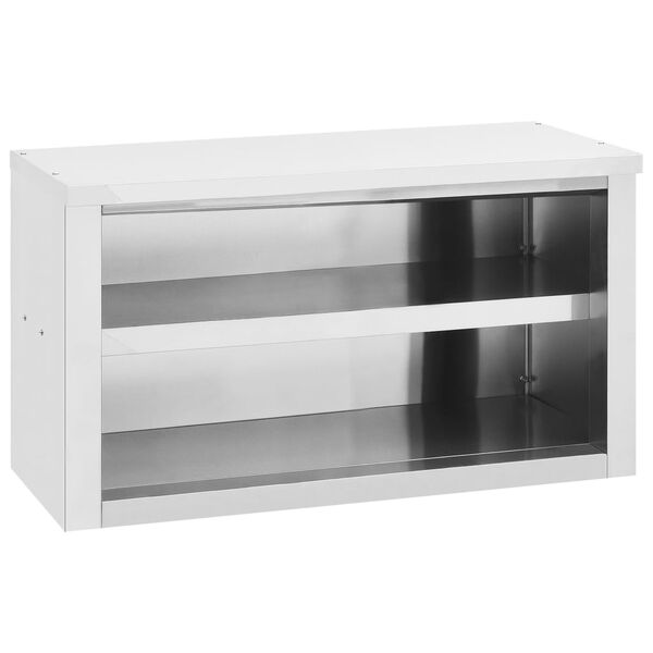 vidaXL Armario de pared para cocina acero inoxidable 90x40x50 cm