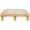 vidaXL Estructura de cama sin colchón 120x190 cm madera maciza roble