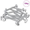 vidaXL Tornillos de Madera 1350 uds. Plateado Acero