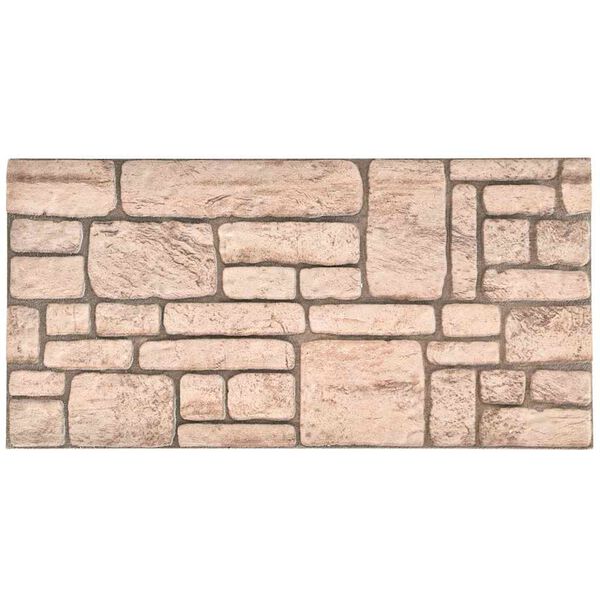 vidaXL Paneles de pared 3D dise&ntilde;o de ladrillo 10 uds EPS beige