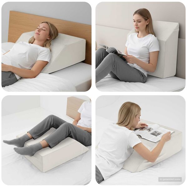 vidaXL Almohada para Piernas Liso