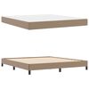 vidaXL Estructura de cama con colch&oacute;n Capuchino 180 x 200 cm tela