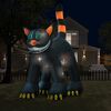 vidaXL Gato negro inflable de Halloween con LED XXL 6 m