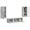 vidaXL Conjunto de mueble de TV 2 pcs Gris Concreto