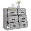 vidaXL Aparador de madera contrachapada gris Sonoma 70x35,5x67,5 cm