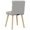 vidaXL Sillas de comedor 4 uds tela gris nube
