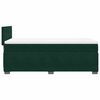 vidaXL Cama box spring con colch&oacute;n terciopelo verde oscuro 100x200 cm