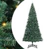 vidaXL Árbol de Navidad Artificial Pre-iluminado con Juego de Bolas