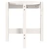 vidaXL Mesa de centro de madera maciza de pino blanco Ø42,5x45 cm