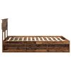 vidaXL Estructura de cama con cabecera Madera vieja 140 x 190 cm
