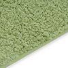 vidaXL Conjunto de alfombrillas de ba&ntilde;o de tela 2 piezas verde