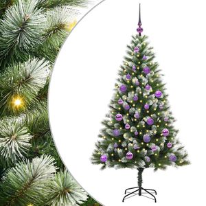 vidaXL &Aacute;rbol de Navidad Artificial Plegable con Nieve Esponjosa 150 cm