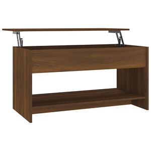 vidaXL Mesa de centro madera de ingenier&iacute;a roble marr&oacute;n 102x50x52,5cm
