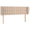 vidaXL Cabecero de cuero sint&eacute;tico color capuchino 147x23x78/88 cm
