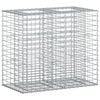 vidaXL Cama elevada de gavi&oacute;n 90 x 50 x 80 cm Acero Galvanizado