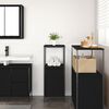 vidaXL Mueble de baño con estantes roble negro 36x35x95 cm