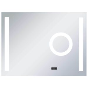 vidaXL Espejo de pared de ba&ntilde;o con LED y sensor t&aacute;ctil 80x60 cm