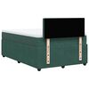 vidaXL Cama box spring con colch&oacute;n terciopelo verde oscuro 120x200 cm