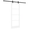 vidaXL Puerta Corredera 83 x 211 cm Madera de pino maciza y vidrio