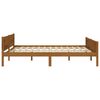 vidaXL Estructura cama sin colch&oacute;n madera pino marr&oacute;n miel 140x200 cm