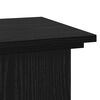 vidaXL Soporte de plantas Roble Negro 33 x 33 x 80 cm