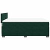 vidaXL Cama box spring con colch&oacute;n terciopelo verde oscuro 140x190 cm