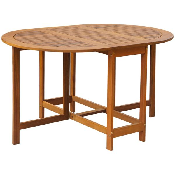 vidaXL Set comedor de jard&iacute;n plegable 5 piezas madera maciza de acacia