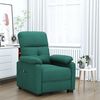 vidaXL Sill&oacute;n reclinable el&eacute;ctrico tela verde oscuro