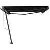 vidaXL Toldo de pie automático gris antracita 400x300 cm