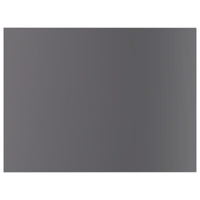 vidaXL Estante estantería 8 uds contrachapada gris brillo 40x30x1,5 cm