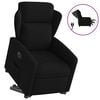 vidaXL Sill&oacute;n el&eacute;ctrico reclinable elevable de tela negro