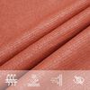 vidaXL Toldo de vela cuadrado HDPE terracota 160 g/m&sup2; 3,6x3,6 m