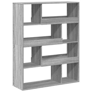 vidaXL Separador de ambientes madera gris Sonoma 100x33x125,5 cm