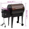vidaXL Barbacoa de pellets hierro negro 94 cm